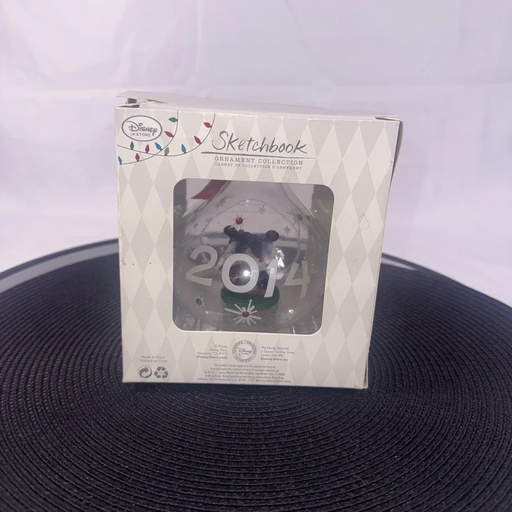 Disney Sketchbook 2014 Mickey Minnie Caroling Christmas Ornament In Box